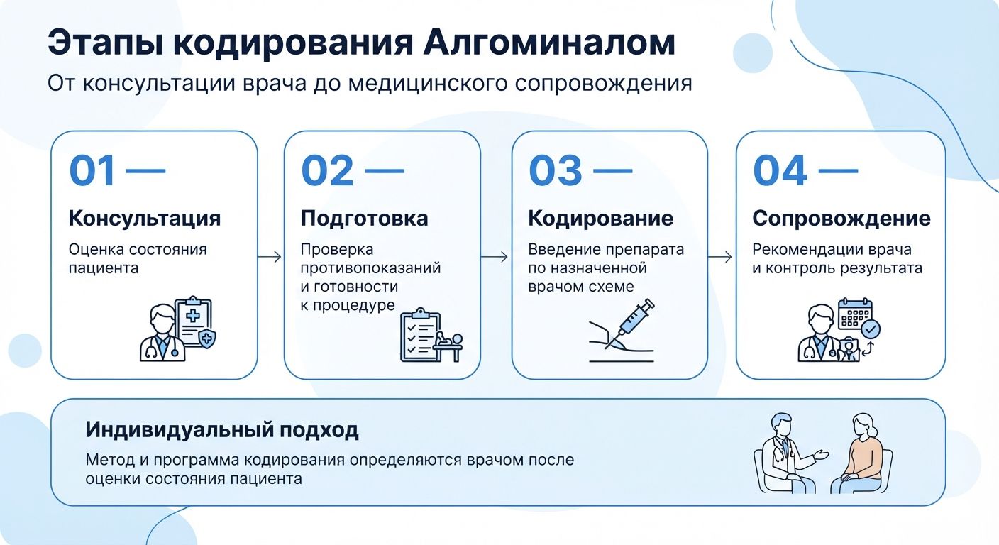 Кодирование препаратом «Алгоминал» в Морозовске инфографика